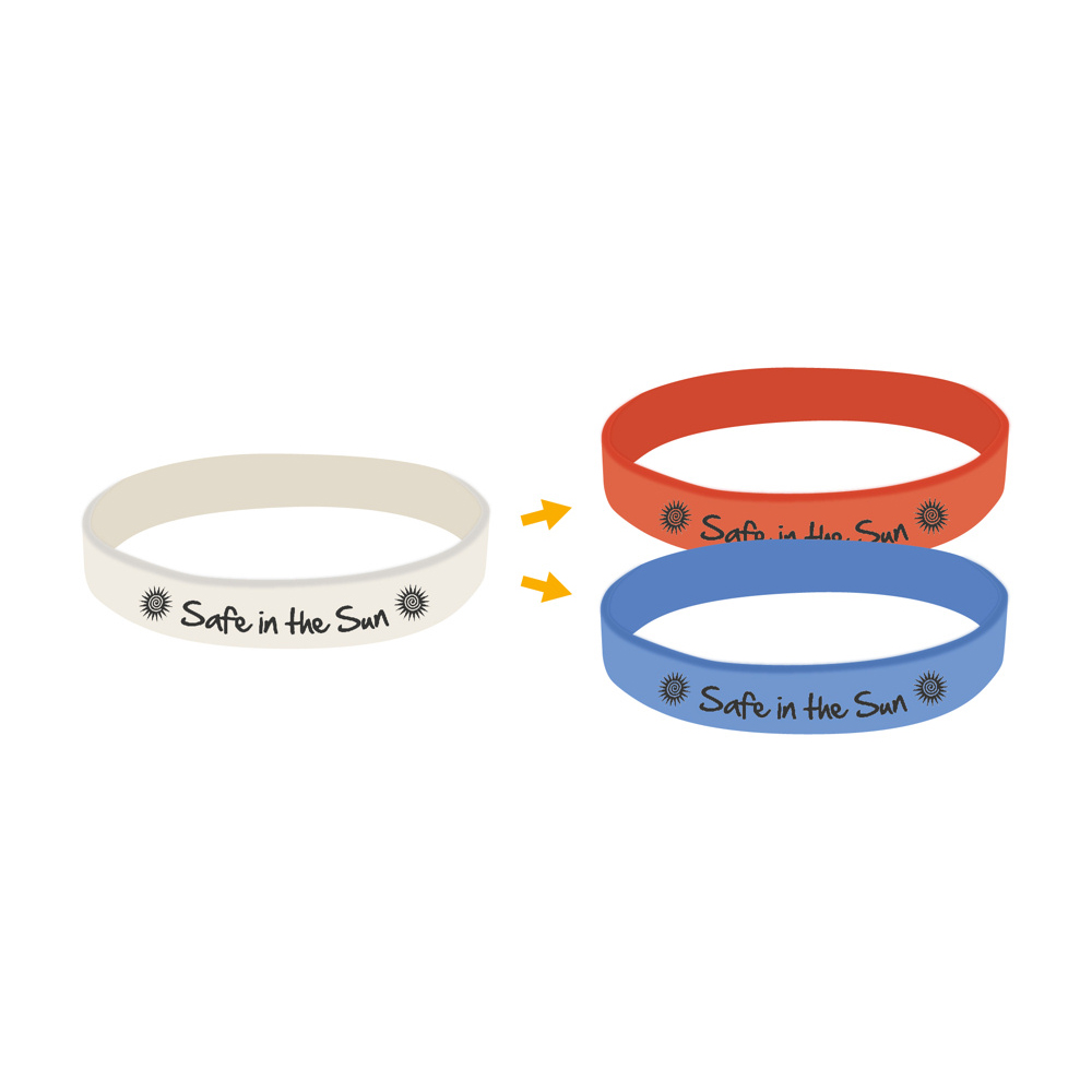 Custom Debossed Silicone Wristbands | Narrow Style | LogoTags